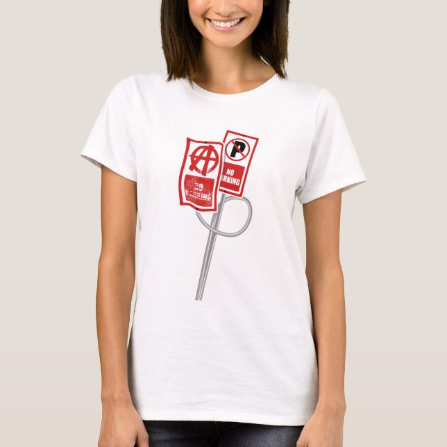 T-shirt Panneau d'interdiction de stationnement anarchique (Devant)