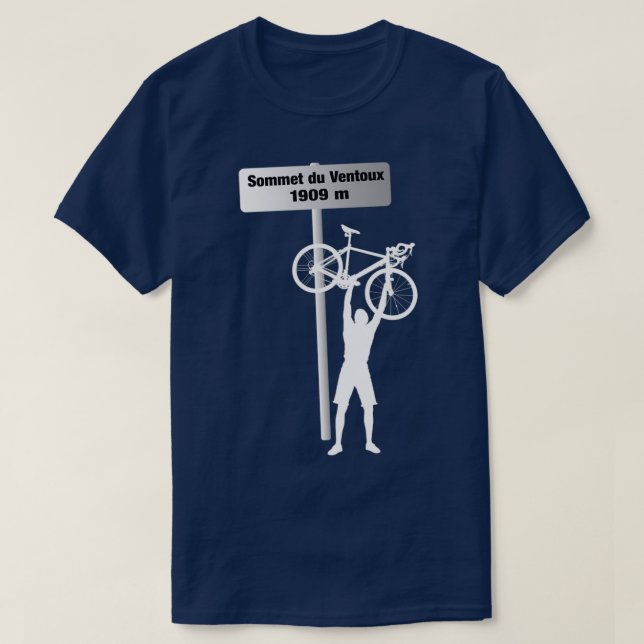 T-shirt Panneau du Défi du cycle Mont Ventoux  (Design devant)
