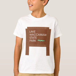 T-shirt Panneau du parc du lac Waccamaw State Park Carolin