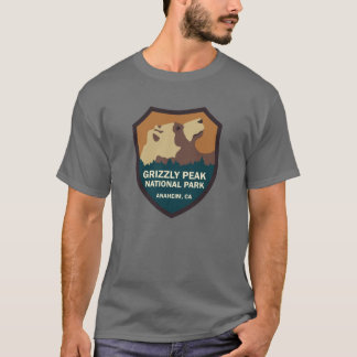 T-shirt Panneau du Parc national de Grizzly Peak drôle