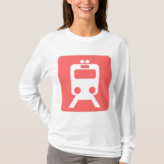 T-shirt Panneau du train - (Devant)