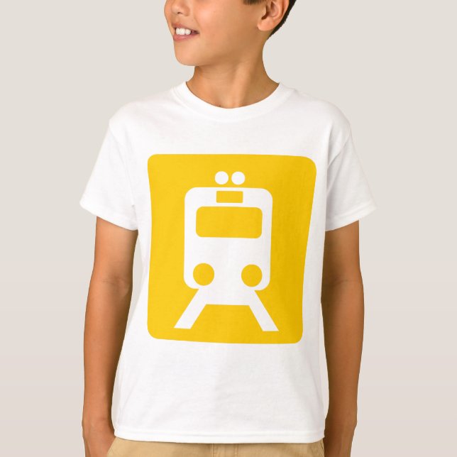 T-shirt Panneau du train - (Devant)
