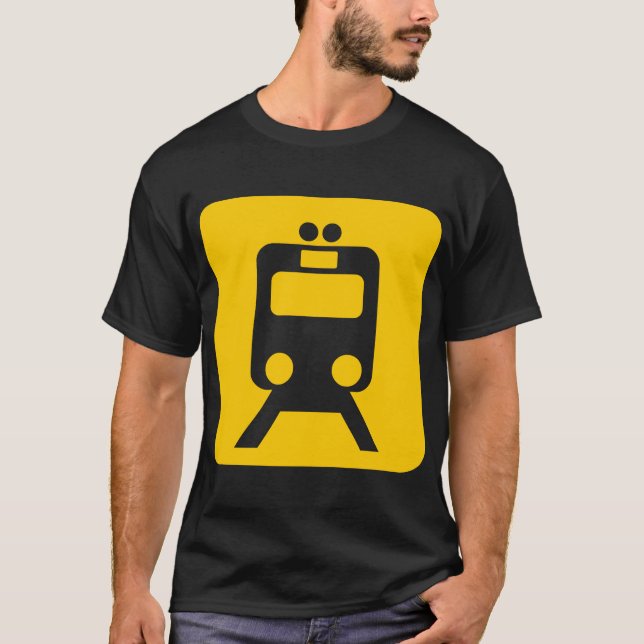 T-shirt Panneau du train - (Devant)