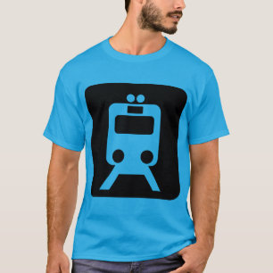 T-shirt Panneau du train - Noir