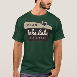 T-shirt Panneau Enks Lake State Park Texas Welcom