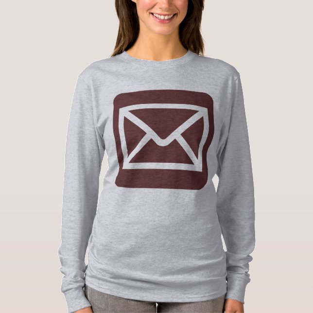 T-shirt Panneau Enveloppe - Brown foncé (Devant)