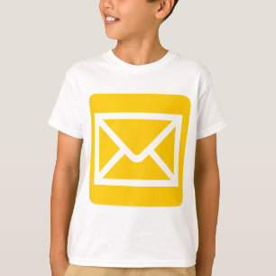T-shirt Panneau enveloppe - orange