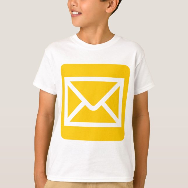 T-shirt Panneau enveloppe - orange (Devant)
