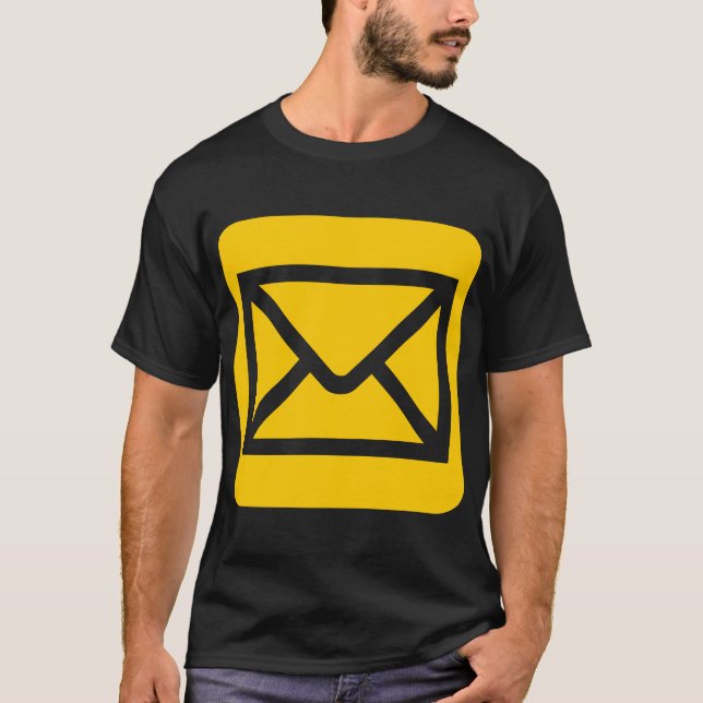 T-shirt Panneau enveloppe - orange (Devant)