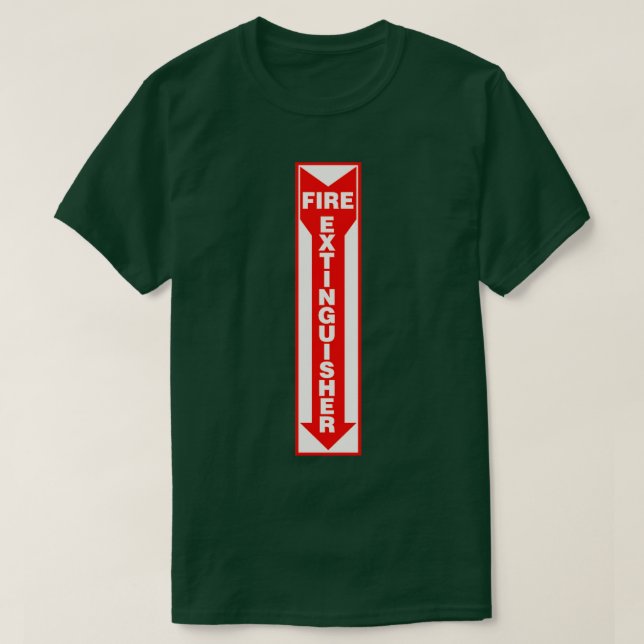 T-shirt Panneau Extincteur d'incendie (Design devant)