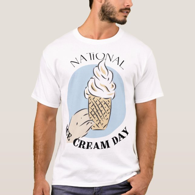 T-shirt Panneau Journee Nationale de la Glace (Devant)