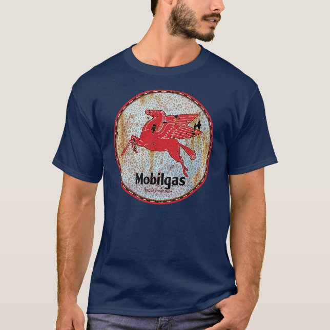 T-shirt Panneau MobilGas vintage (Devant)