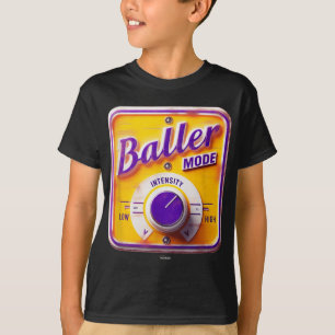 T-shirt Panneau Mode Baller - Intensité Du Basket-Ball En