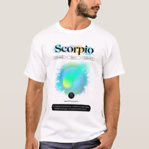 T-shirt Panneau moderne Zodiac Scorpio Quote d'eau Élément