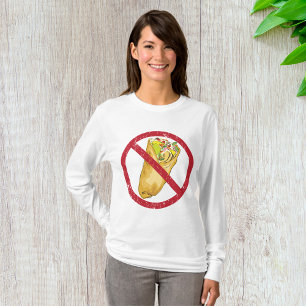 T-shirt Panneau Pas de Burritos Autorisés Interdiction Hum