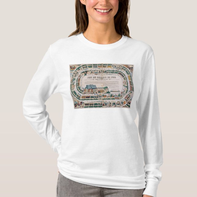 T-shirt Panneau pour un jeu ferroviaire, 1850 (Devant)