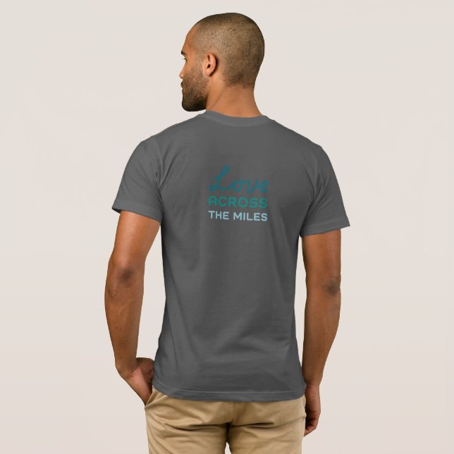 T-shirt Panneau routier de Cushing - Sombre (Dos entier)