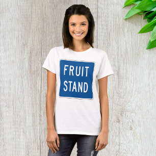 T-shirt Panneau routier du stand de fruits