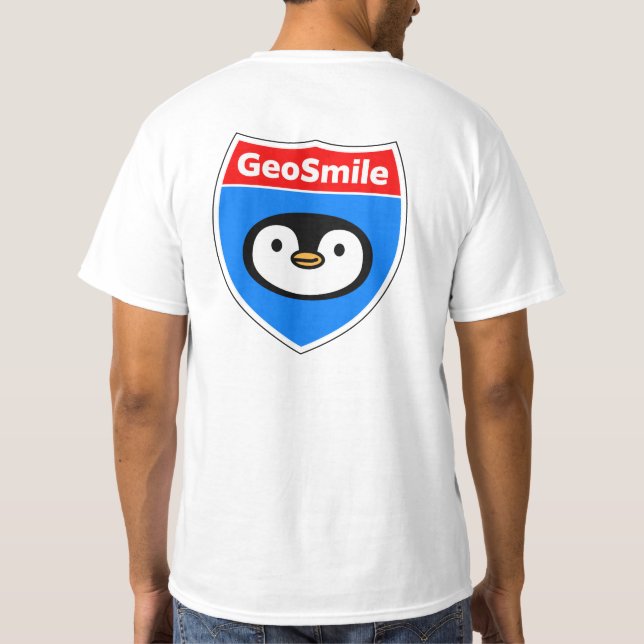 T-shirt Panneau routier GeoSmile (Dos)