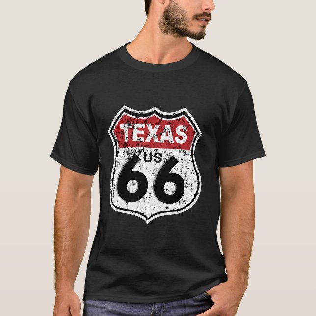 T-shirt Panneau routier historique de route (Devant)