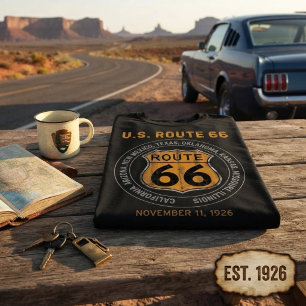 T-shirt Panneau routier Route 66