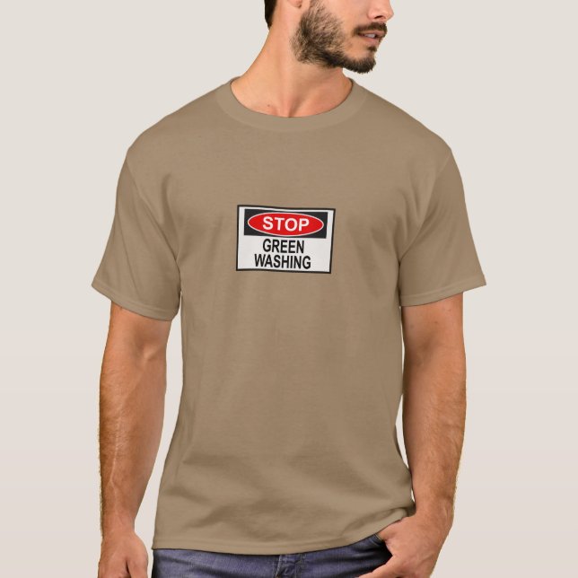 T-shirt Panneau Stop Greenwash (1) (Devant)