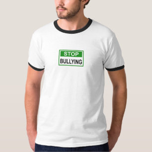 T-shirt Panneau Stop Harcèlement vert