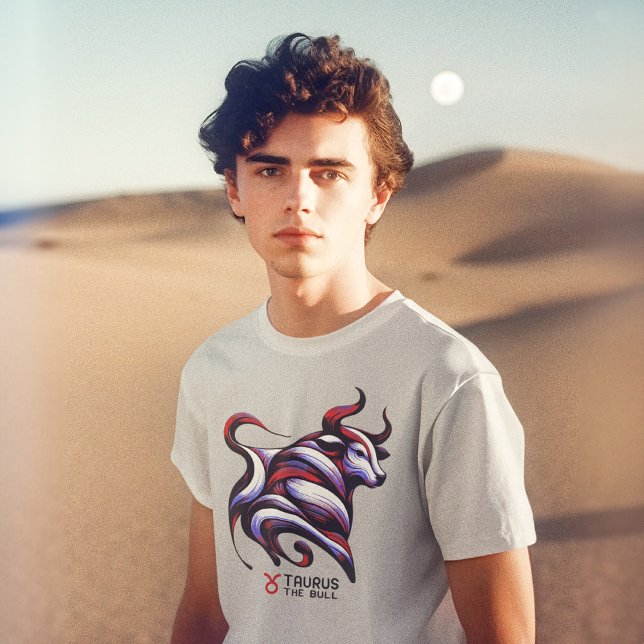 T-shirt Panneau Taurus Zodiaque Bull (Créateur téléchargé)