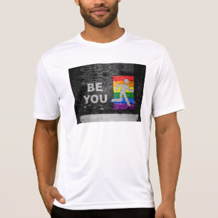 T-shirt Panneau urbain aux couleurs de la fierté arc-en-ci