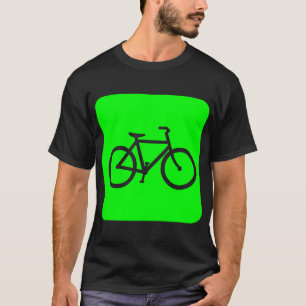 T-shirt Panneau vélo - Vert