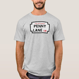 T-shirt Panneau vintage de la rue Penny Lane