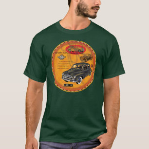 T-shirt Panneau vintage de la voiture Morris Mineure