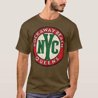 T-shirt Panneau Vintage Rockaway Beach Queens NYC