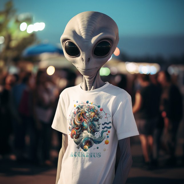 T-shirt Panneau Zodiaque Aquarius Le Porteur D'Eau (Créateur téléchargé)