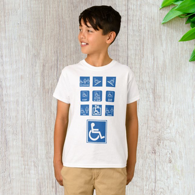 T-shirt Panneaux d'accessibilité en fauteuil roulant (Créateur téléchargé)