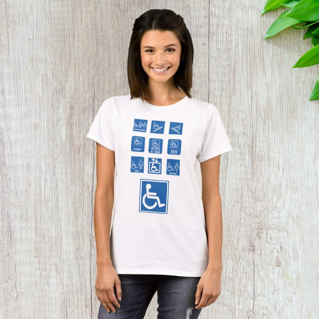 T-shirt Panneaux d'accessibilité en fauteuil roulant (Créateur téléchargé)