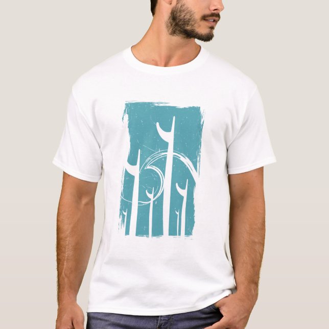 T-shirt Panneaux d'art surf (Devant)