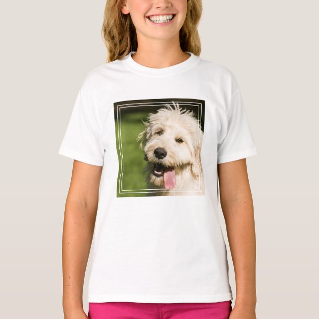 T-shirt Panneaux de coquelicot de Goldendoodle (Devant)