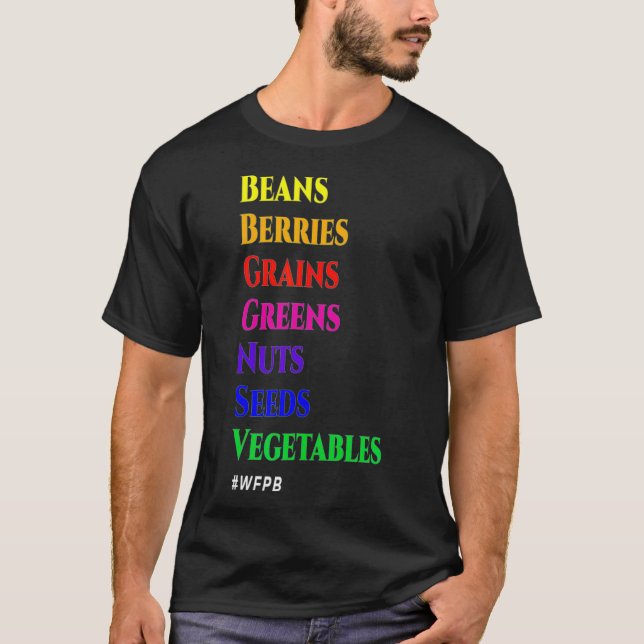 T-shirt Panneaux de régime WFPB (Devant)