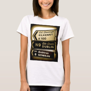 T-shirt Panneaux routiers d'Irlande