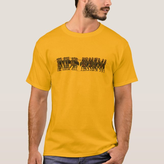 T-shirt Panoplie - bataille de hoplite du grec ancien (Devant)
