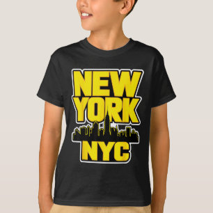 T-shirt panorama de new york city bronx queens manhattan é