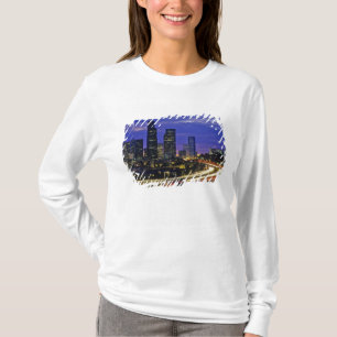T-shirt panorama de Seattle, Washington la nuit
