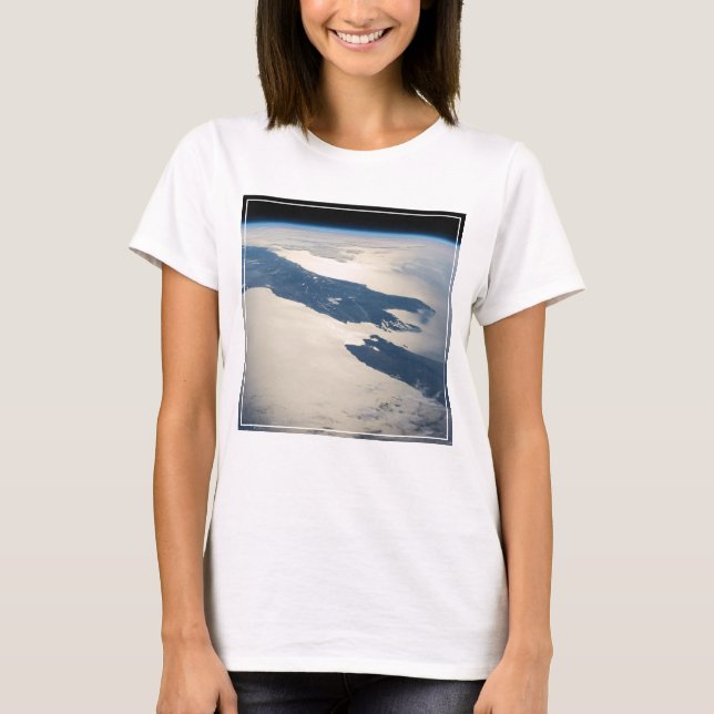 T-shirt Panorama depuis l'espace Highlights Cook Strait (Devant)