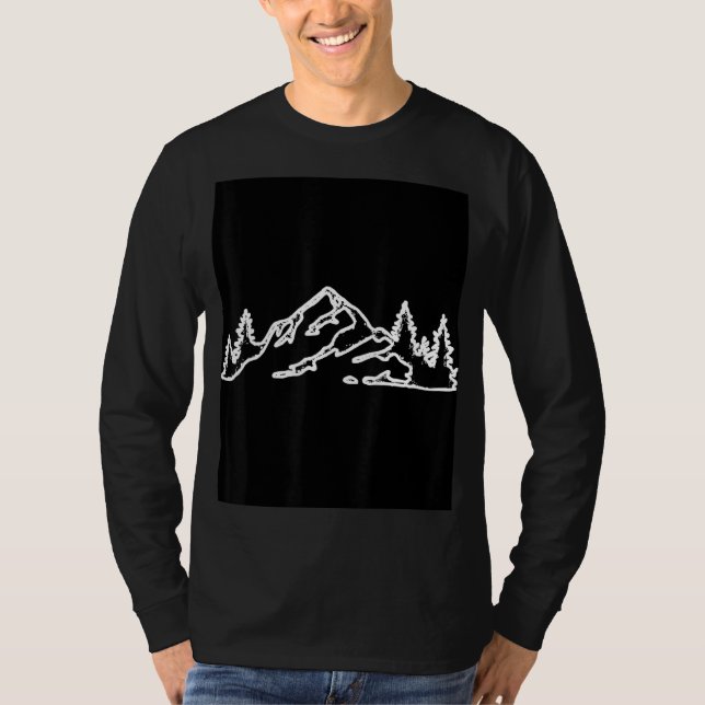 T-shirt Panorama des montagnes (Devant)