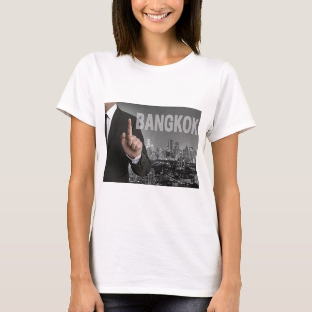 T-shirt Panorama nocturne de Bangkok (Devant)
