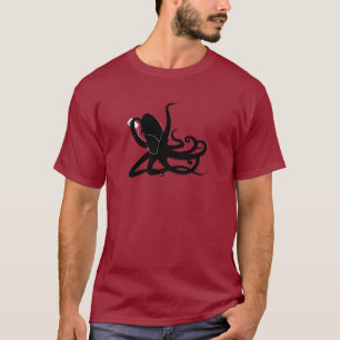 T-shirt Panorama publicitaire MP3 de Octopus Sillouette