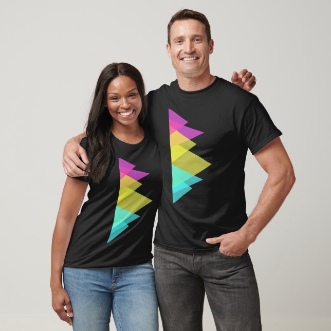 T-shirt Panoramique triangles (Unisexe)