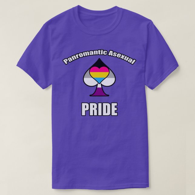 T-shirt Panromantic Asexual Pride (Design devant)