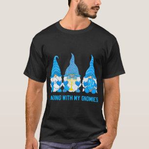 T-shirt Panser Avec Mes Gnomies Gnome Pajamas De Noël Fa